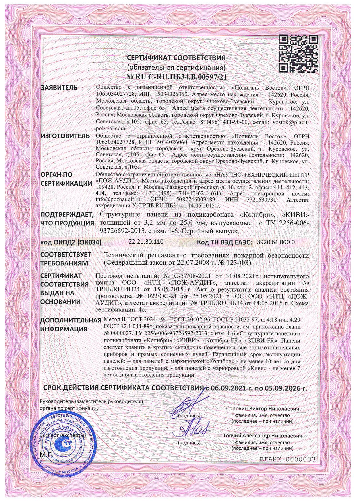 Cертификаты