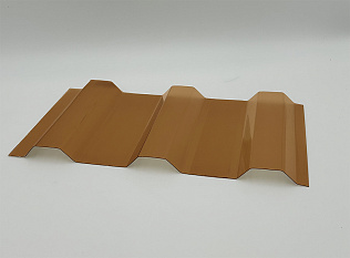 МП/С-20 Профилированный ПК 1,3*1150*3000мм янтарный POLYGAL