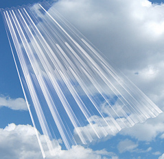 МП/С-20 Профилированный ПК 1,3*1150*6000мм прозрачный POLYGAL