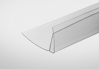 Профиль пристенный  8-10*6000 прозрачный Эко