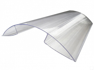 Профиль коньковый 6м прозрачный 8-10мм Премиум